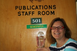 Michelle Harmon was named 2014 Journalism Educator of the Year by Youth Journalism International